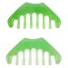 Plafope 2 pieces eight -tooth comb massage comb Gua Sha board massage plate leg massage clerk massager scalp ridge head massage tools Schabebrett Gua Sha Kamm Schabewamm