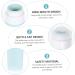 POPETPOP 4 Sets Travel Bottle Makeup Eyeshadow Travel Accessories Toiletries Travel Refillable Jars Empty Silicone Travel Jars Makeup Jar Storage Bottle Stainless Steel Flat - Buy Online on GoSupps.com