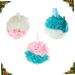 Minkissy 6 Pcs Mesh Bath Ball Loofah Set - Natural Exfoliating Bath Sponges & Scrubbers for a Luxurious Shower Experience - Buy Online on GoSupps.com