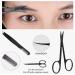 Stainless Steel Eyebrow Scissors with Comb Tweezer - Curved Small Trimmer for Facial Grooming - Mother's Day Gift - Buy Online on GoSupps.com
