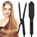 Hair Straightener Professional Glider Ceramic Tourmaline Ionic Flat Iron Straightens & Curls with Four Adjustable Temperature Hair Treatment Styling Tools Wide Plate for All Hair Types Frizz Free
