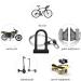 KASTEWILL Bike U Lock with 16mm Shackle and Security Cable - Heavy Duty Anti Theft Combination U Bolt Lock for E-Bike, Mountain Bike, Road Bike - 4ft Length (Small) - Buy Online on GoSupps.com