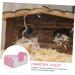 INOOMP 1pc Hamster Toilet Proof Leakproof Toilet Guinea Pig Toilet Chinchilla Bath Pet PVC Detachable 15x10cm Pink - Buy Online on GoSupps.com