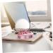 Homsfou Starry Heaven Glasses & Lens Case Set | Mini Contact Lens Containers | Pink Glass Rice Design - Buy Online on GoSupps.com