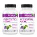 Renew Actives Optimized Resveratrol Supplement - 600mg Natural Resveratrol Complex with 50% Trans Resveratrol - High Antioxidant Formula for Cellular Health - 60 Vegan Capsules (2pk) 60 Count (Pack of 2)