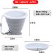 Nanaborn Silicone Collapsible Cups 2Pack - Small Portable Drinking Cup with Lids for Camping & Travel - Reusable & Compact for Outdoor Hiking - 270ml - Blue & Gray - Buy Online on GoSupps.com