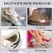 Strong Self-Adhesive Shoe Heel Repair Patches - 3 Pairs Grey | Toe Box Hole Prevention Inserts for Sneakers, Leather, Casual, and Sports Shoes - Buy Online on GoSupps.com