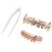 Gold Braces Set - Custom Fit Hip Hop & Punk Teeth Grillz | Metal Decoration Jewelry for Oral Care (Pink) - Buy Online on GoSupps.com
