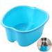 Foot Spa Foot Soaking Bath Basin Foot Basin For Soaking Feet  Foot Spa Bath Massager  Home Spa Stress Relief Treatment (blue)