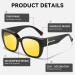 SIPHEW Blue Light Blocking Fit Over Glasses for Women | Fashionable Anti Eyestrain Computer Gaming Phone & TV Glasses - Sleep Better A1 Black - Buy Online on GoSupps.com