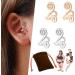 JIAWEIIY Acupressure Slimming Earrings Acupressure Earrings Kyana Lympha-Circurl Magnetic Ear Ornament Zunis Acupressure Magnetic Earrings for Weight Loss (A)