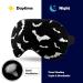 Sleep Mask Halloween Swarm Bat Eye Mask - Adjustable Light Blocking Shade for Puffy Eyes | Spooky Gift Ideas - Buy Online on GoSupps.com