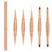 Double-sided nail brush for gelnail nail polish nail paint nail art nail art with lid and ombre Brush set Lea-shall 10 heads ombre/flat/line/round/acrylic fine brush set for UV nails gel 5PCs double-end brushes set