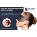 Premium 3D Contoured Sleeping Eye Mask - 100% Light Blocking Blindfold for Men & Women | Ideal for Travel Yoga & Naps | Breathable Comfort in Black - Buy Online on GoSupps.com