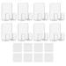 TeamSky Razor Holder 8 Pack Self Adhesive Razor Holder Multifunctional Wall Adhesive Hook For Cloth Hat Cooking Tool
