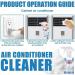 Household Air Conditioner Cleaner Air Conditioning Filter Cleaning 60ml Air Conditioner Foam Coil Cleaner Multipurpose Cleaner Stain Remover for Home Quickly with No Rinse (2Pcs) - Buy Online on GoSupps.com