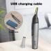 ULAIDO Titanium Nose Hair Trimmer - USB Rechargeable, Lighted Personal Beard Trimmer for Men - Electric Ear & Facial Hair Trimmer As Seen on TV - Includes Max Storage Bag - Buy Online on GoSupps.com