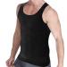 Aptoco Compression Shirts for Men Slimming,Men Body Shaper Fajas para Hombres Undershirt for Men's Gynecomastia Black Medium