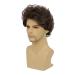 Brown Short Wavy Wig for Men | Synthetic Curly Halloween Costume Wig with Cap - Y9042-Brown - Buy Online on GoSupps.com