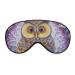 Sleep Eye Masks A Diamond Owl On Purple Sleep Eye Mask & Blindfold with Elastic Strap/Headband for Women Men Sleep Travel Nap