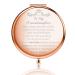 WSNANG Granddaughter Compact Pocket Mirror to My Granddaughter Sweet Birthday Graduation Gifts for Her Travel Makeup Mirror (1)