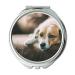 Mirror Travel Mirror Dog Eyes Animal Pet Cute Looking Mammal Seeing Pocket Mirror portable mirror