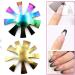 Premium Stainless Steel Nail Template with Crystals | French Style Manicure & Nail Art Tools | Multicolored Polishing Plates - Buy Online on GoSupps.com