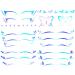 INOOMP Autocollants Temporaires pour Maquillage des Yeux 6 Pcs et toiles Autocollants Adh sifs pour Fard Paupi res Patchs Double Paupi re L gers pour Look et Cosplay