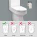 D Shaped Soft Close Toilet Seat White Simple Installation with Firmer Top Fixing & Adjustable Hinges Toilet Seats Quick Release Cleaning 9012 Little Surprise - Buy Online on GoSupps.com