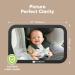 Baby Car Mirror - Safety Back Seat Infant Mirror - Shatterproof Wide View Baby Mirror (Matte Black) - Buy Online on GoSupps.com