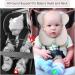 Blublu Park Baby Head Support Pillow for Newborn Infant - Soft Cotton Travel Pillow for Car Seats and Strollers - Baby Pink - Buy Online on GoSupps.com