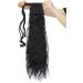 Fashion Clip in Ponytail Extension Wrap Around for Women Long Wavy Curly Hair Fluffy Pony Tail 26 Inch - Dark Black - Buy Online on GoSupps.com