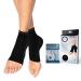 Doctor Developed Copper Ankle Compression Sleeves - Ankle Support for Women & Men - Plantar Fasciitis Sock - Ankle Support Brace for Achilles Tendonitis With Doctor Written Handbook (Black L) Black Large