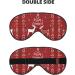 Christmas Elk Print Unisex Sleep Eye Mask - Soft Comfort Eye Shade for Travel Yoga & Shift Work - Buy Online on GoSupps.com