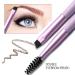 Double Sided Eyeshadow Brush Set - Purple Makeup Brushes for Blending Eyeshadow, Eyeliner & Eyebrow - Long Lasting & Flawless Look - Apply Better Makeup - Buy Online on GoSupps.com