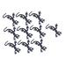 Healeved 10st Halloween-Simulation Gecko Toys Gift Halloween Toys Mini-Gecko Model Stroke Toys For the April Fool's Gazette Creepy Halloween Requisite Accessories Animal Black 3.5x8cm