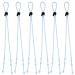 Zeaybsr masks adjustable lanyard 6 pieces of mouth protection lanyard for face shield and protective glasses ear hooks extension straps for relieving long -term carry ears' pressure (blue)