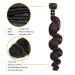 Brazilian Loose Wave Virgin Hair Bundle Set with Closure - 100% Unprocessed Human Hair Extensions in Natural Black (10 12 14+10) - Buy Online on GoSupps.com