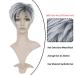BECUS Short Gray Wigs with Bangs - Sliver Gray Pixie Cut Layered Synthetic Wig for Women (Grey Mix Black) - Includes Free Wig Cap - Buy Online on GoSupps.com