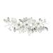 1 Piece Wedding Hair Accessories Bridal Crystal Hair Accessories Flower Hair Accessories Fashion Hair Accessories Bridesmaid Jewelry Perfect for Weddings Communions (Silver)