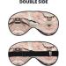 Red Gold Marble Print Unisex Sleep Mask | Double-Sided Eye Mask for Sound Sleep & Skin Care - Buy Online on GoSupps.com