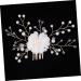 Ipetboom Flower Hair Comb Pearl Hair Clip Bridal Side Hair Comb Pearl Tiara Rhinestone Headpiece Pearl Hair Comb Gold Hair Clips Bride Insert Comb Pearl Hair Pin Accessories Wedding Banquet - Buy Online on GoSupps.com