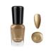Metal Nail Polish Golden Glitter Mirror Effect Holographic Quick Dry Nail Varnish Shimmering Metallic Shining Sparkling Long Lasting No Need Cure DIY Nail Art Manicure at Home