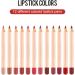  Zunishaone Long-lasting lip pencil - 12 creamy moisturizing shades precise application | Women's lipstick makeup set elegant gift idea for girlfriend mother aunt natural beauty - Buy Online on GoSupps.com
