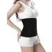 Thermal Knitted Kidney Warmer Abdominal Binder - Lower Back Support Brace for Pain Relief & Postpartum Recovery - Waist Trimmer Wrap Belt - M Size (57-90CM) - Black - Buy Online on GoSupps.com