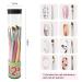 12Pcs Colorful Nail Art Brushes Set for Gel Polish Design and Acrylic Extensions - Detail Liner Designs Brush Pen Tools - Buy Online on GoSupps.com