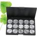 CANIGHT 3pcs 15 Empty Eyeshadow Palette Cosmetic Cases for Traveling Travel Cosmetic Case Eye Shadow Silver - Buy Online on GoSupps.com