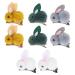 FRCOLOR Baby bunny plush clip Pompom Hair korean hair clips plush hair clip faux Felt Hair Clips decorative hair No Slip Girl Hair Pin Photo Shooting clip-on hair claw baby girl Fabric