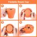 Vicloon Collapsible Silicone Baby Snack Cup - Non Spill Snack Pot with Lid for Toddler, Orange - Buy Online on GoSupps.com