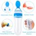 Baby Food Feeder Fresh Food - 2 Pack Fruit Feeder Pacifier Set | 6 Silicone Pacifiers | Baby Feeding Spoon | Teething Toy - Light Blue - Buy Online on GoSupps.com